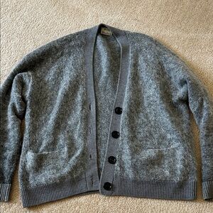 Acne studios mohair gray cardigan